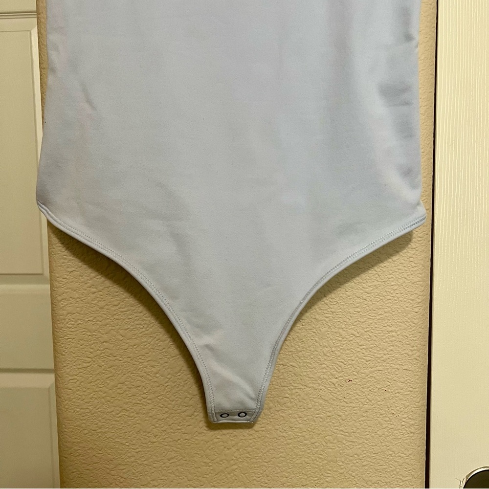 A&F Light Blue Square Neck Bodysuit - Picture 2 of 10